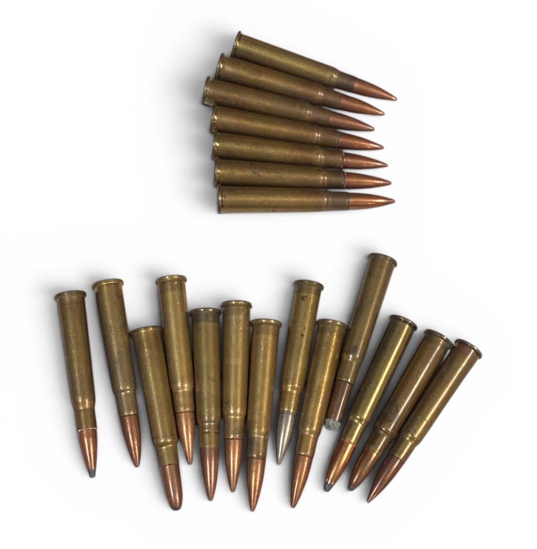 20rds. of .303 BRITISH Military Surplus Ammunition: 7rds. WRA 1943 Headstamp, 13rds. Various headstamps. See photos
