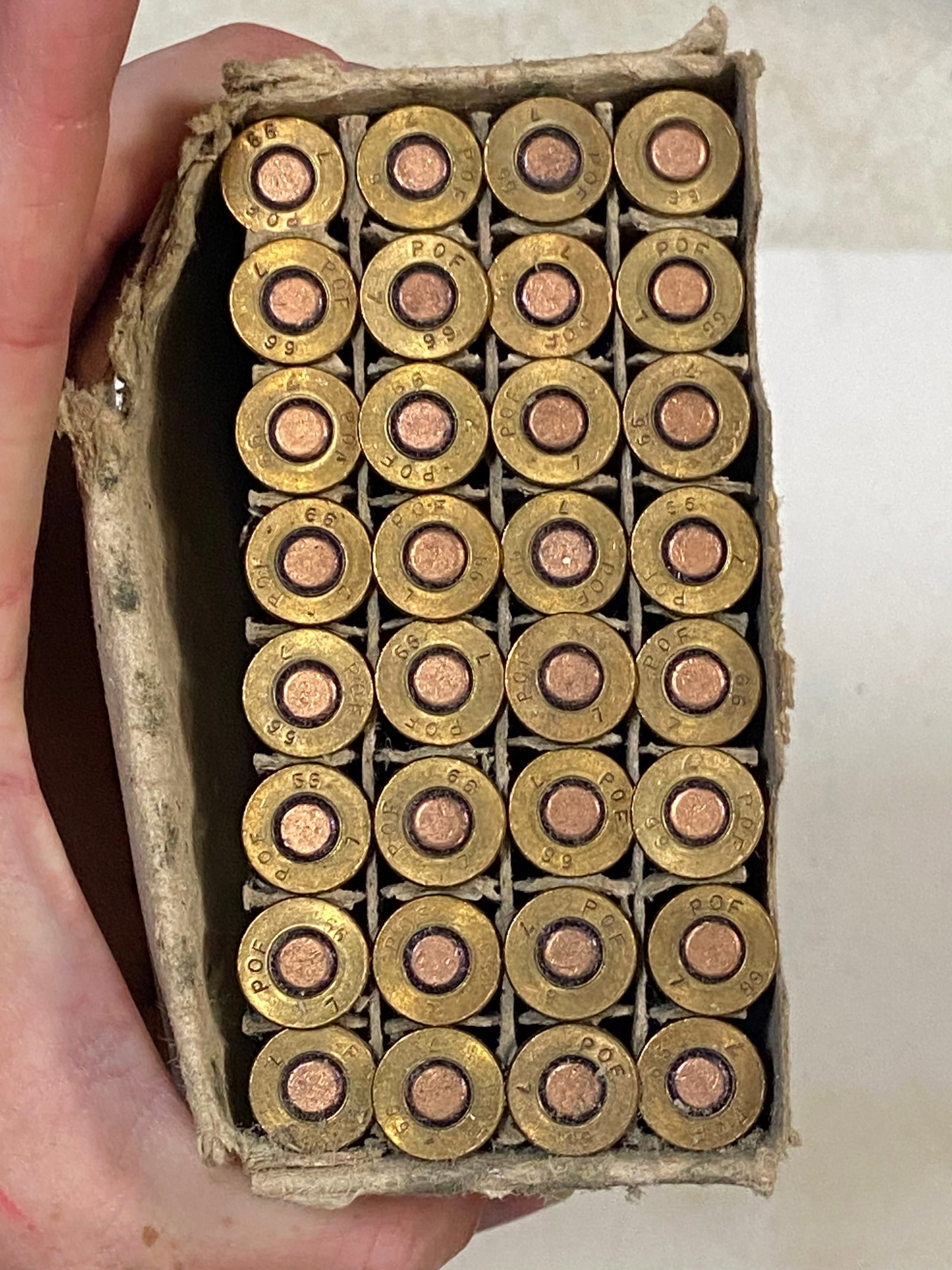 1966-Dated 32rds. .303 BRITISH MK 7 POF Headstamp Ammunition - 2