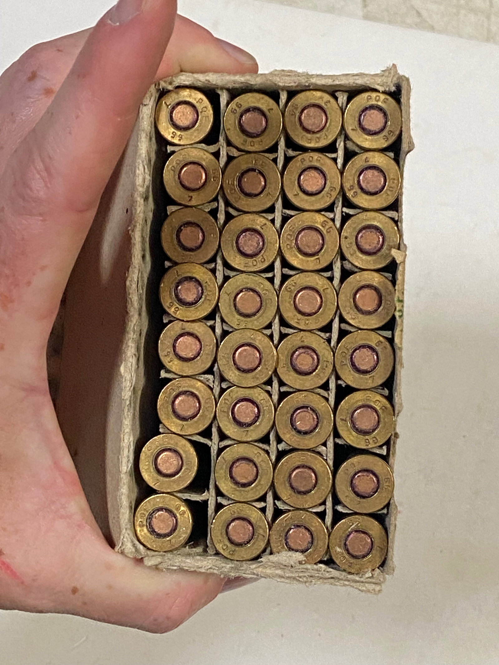 1966-Dated 32rds. .303 BRITISH MK 7 POF Headstamp Ammunition - 2
