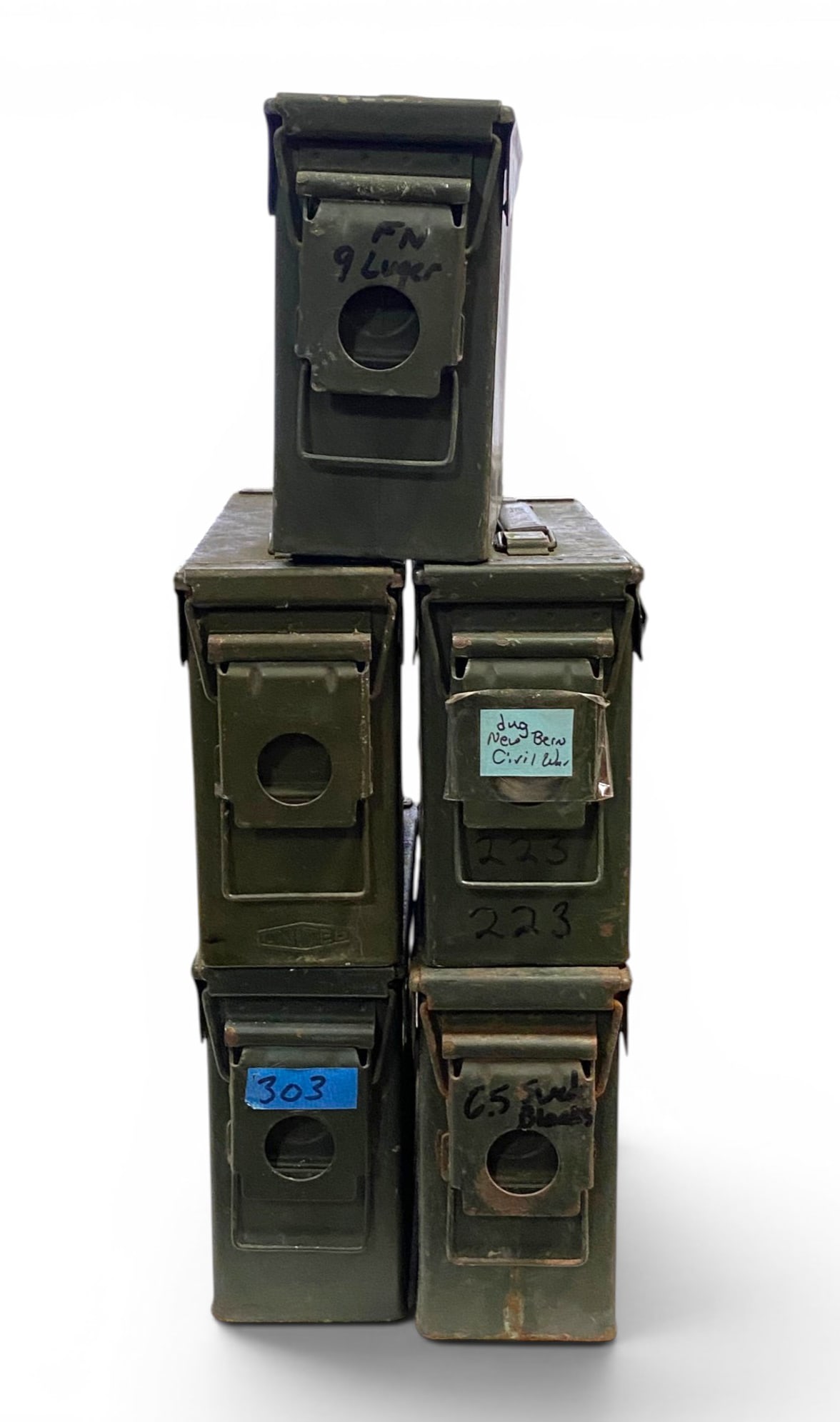 (5) Metal Ammo Cans (1 of 1)