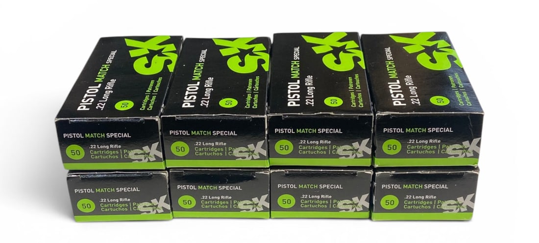 NIB 400rds. of .22 LR SK Pistol Match Special Ammunition: See photo(s)