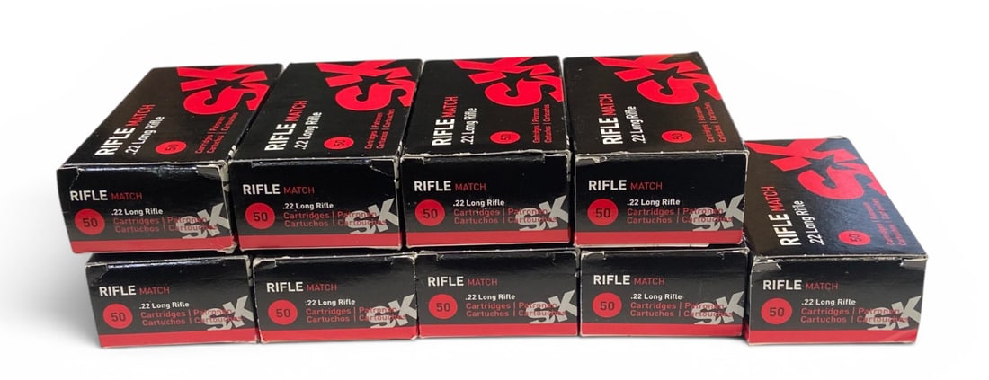 NIB 450rds. of .22 LR SK Rifle Match Ammunition: See photo(s)