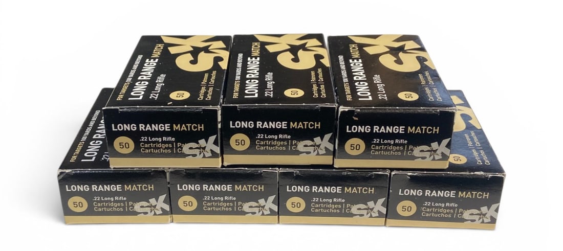 NIB 350rds. of .22 LR SK Long Range Match Ammunition: See photo(s)