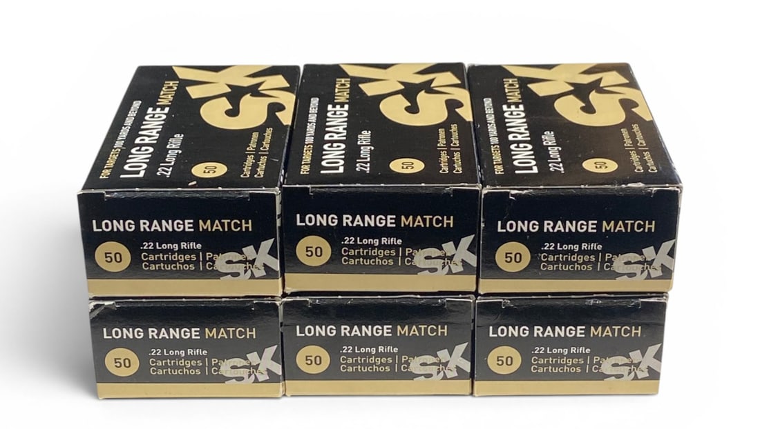 NIB 300rds. of .22 LR SK Long Range Match Ammunition: See photo(s)