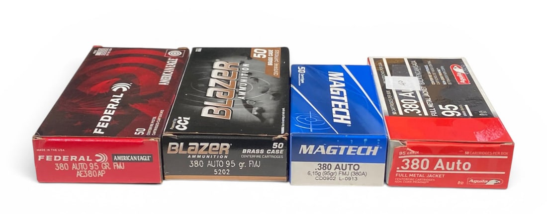 NIB 190rds. of .380 AUTO 95gr. FMJ Ammunition (1 of 1)