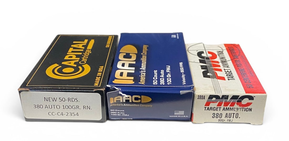 NIB 150rds. of .380 AUTO Ammunition: See photo(s)