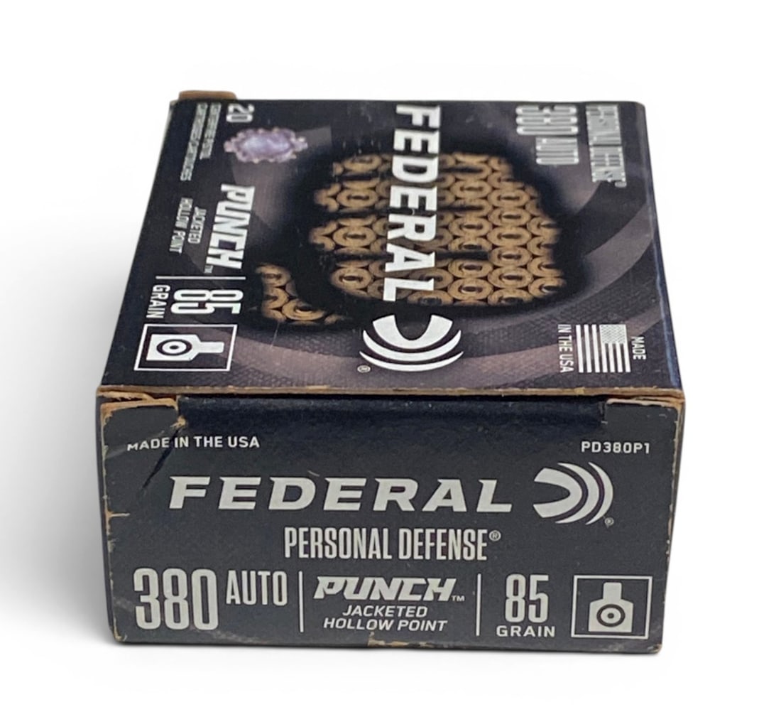 NIB 20rds. of .380 AUTO 85gr. JHP Federal Personal Defense Ammunition: See photo(s)