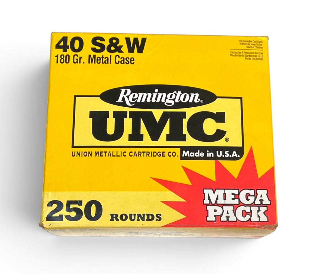 NIB Approx. 7.5 Lbs. (Approx. Estimated 250rds.) of .40 S&W 180gr. Metal Remington UMC Ammunition (1 of 1)