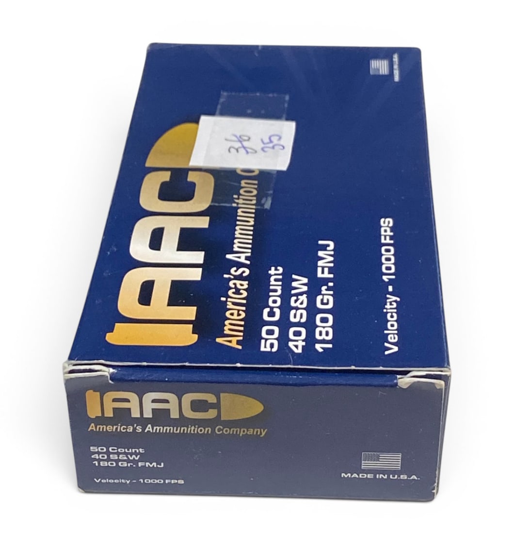 NIB 35rds. of .40 S&W 180gr. FMJ AAC Ammunition (1 of 1)