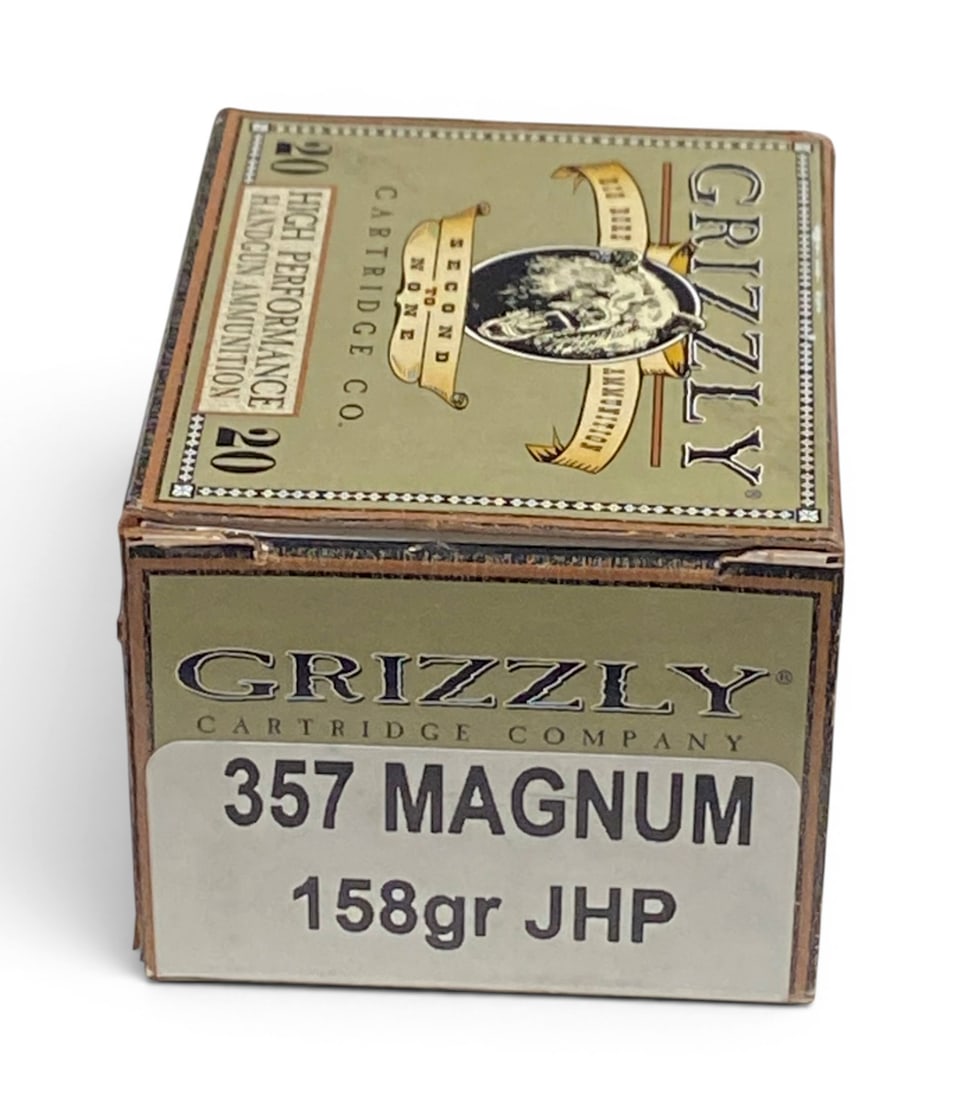 NIB 20rds. of .357 MAGNUM 158gr. JHP Grizzly Ammunition: See photo(s)