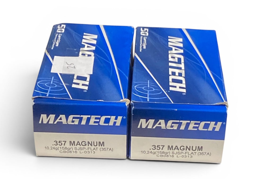 NIB 75rds. of .357 MAGNUM 158gr. SJSP Flat Magtech Ammunition: See photo(s)