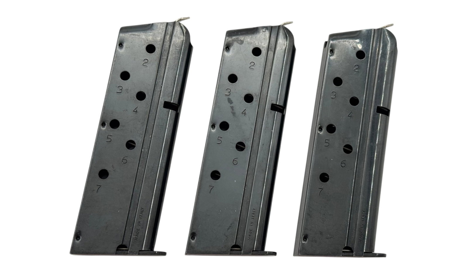 (3) Colt 9mm Mark IV Series 80 Government 1911 7-Round Magazines - 2