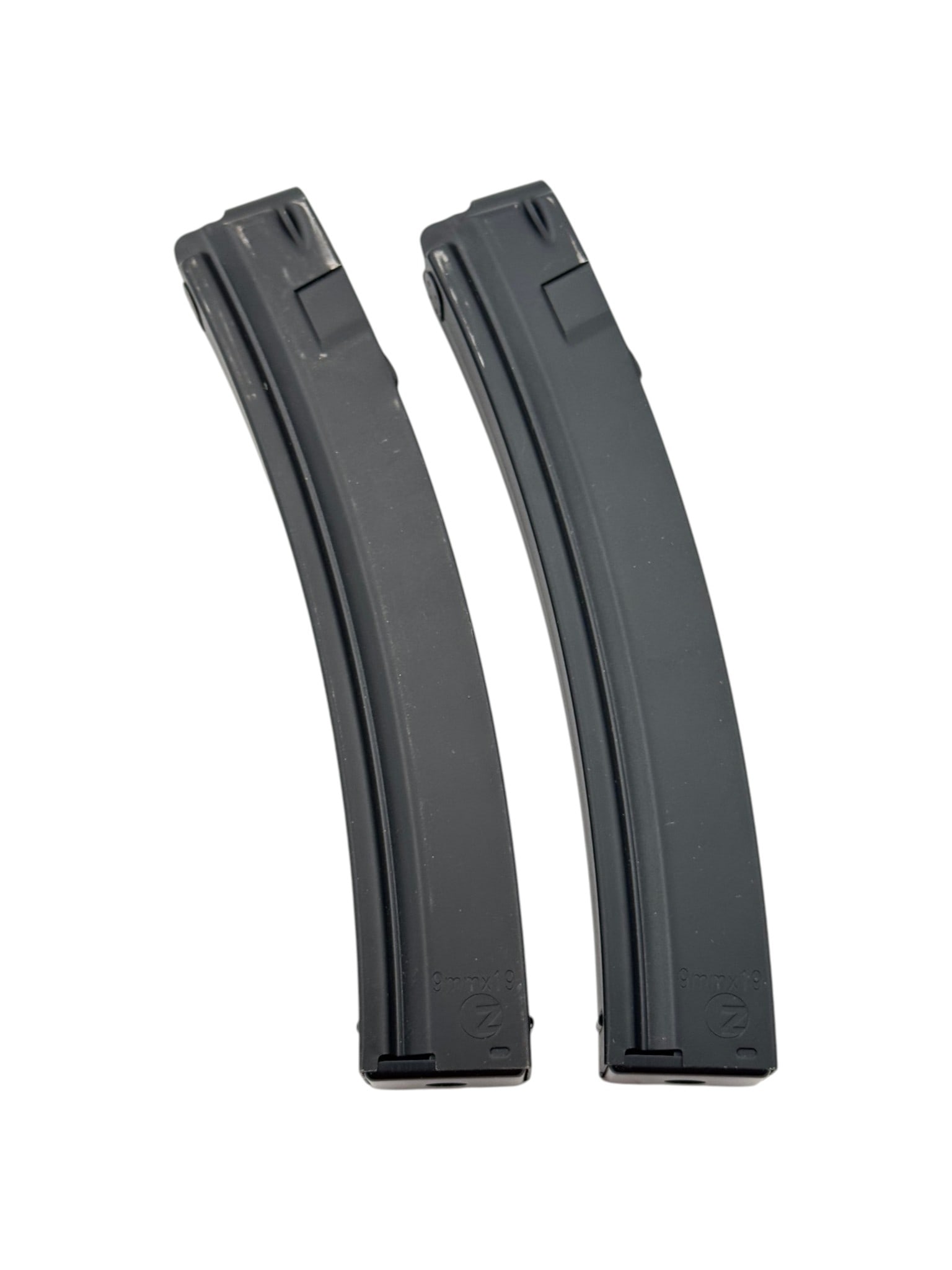 (2) Zenith Firearms ZF-5 / MP5 / AP5 30-Round 9mm Magazine: This all steel construction magazine is finished with a durable electro-plated black finish for exceptional corrosion resistance. Stainless steel follower, Reinforced feed lips, and High-tensile compr