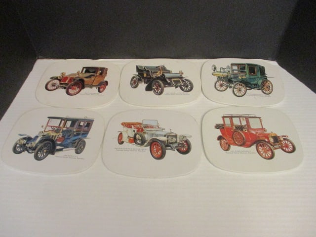 Antique Car Trivets: .