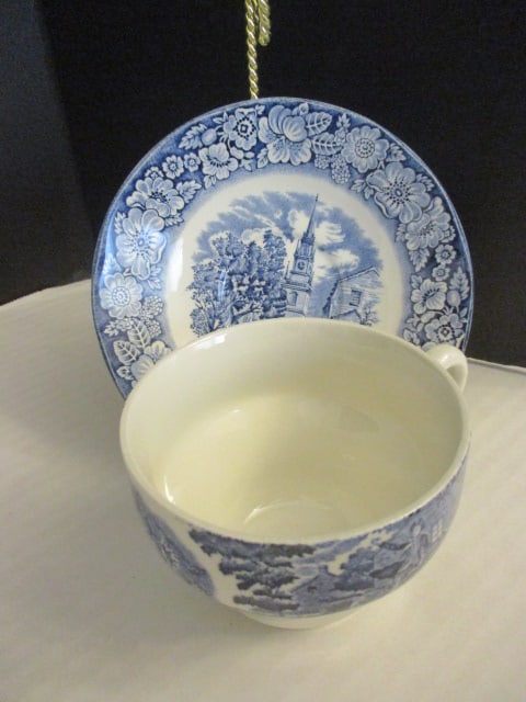 Liberty Blue Cup & Saucer Set (England) - 2