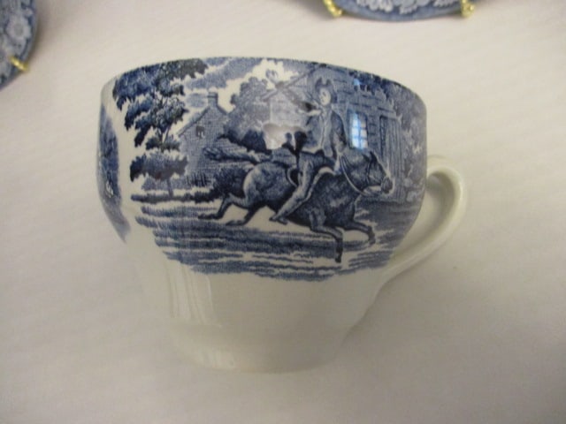 Liberty Blue Cup & Saucer Set (England) - 3