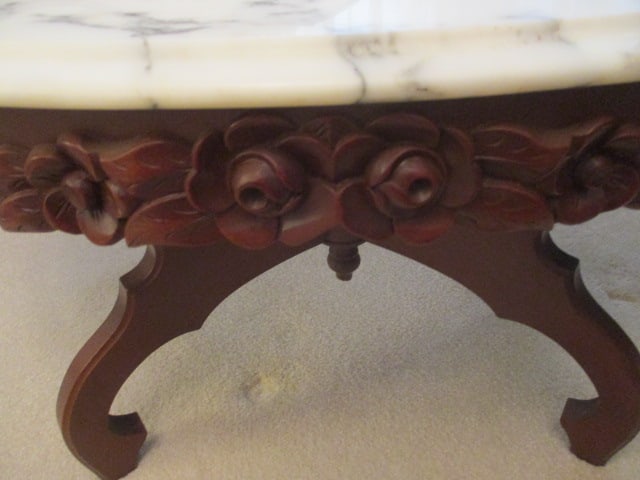 Oval Marble Parlor Table - 2