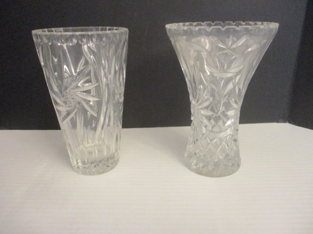 Cut Glass Vases: .