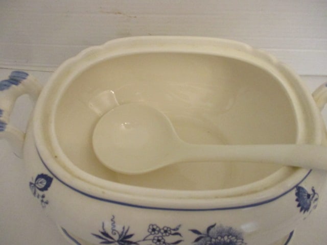 Floral Soup Tureen & Ladel - 2