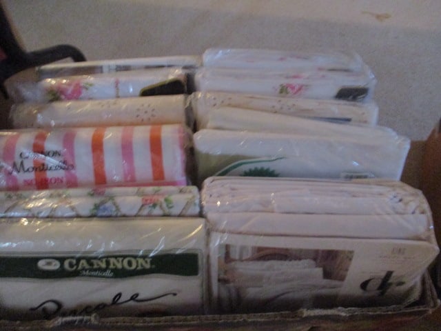New Old Stock Sheets: King fitted & flat