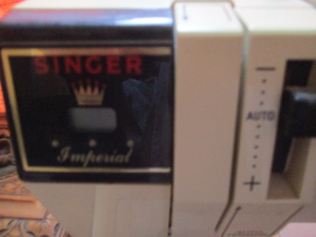 Singer Imperial Sewing Machine & Cabinet & all contents - 4