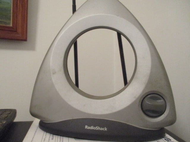 Toshiba Small TV & Radio Shack Rabbit Ears - 2
