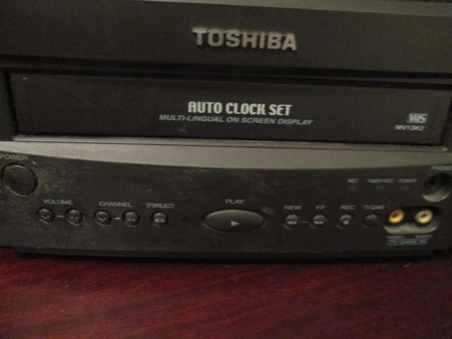 Toshiba Small TV & Radio Shack Rabbit Ears - 3