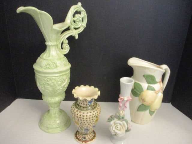 Miscellaneous Vases and Pitchers: Few chips