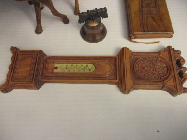 Horse, Camel, Small wood Bible, Bell, Thermometer - 4