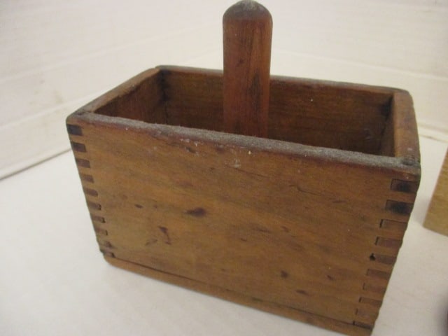 Vintage Butter Mold Wood Pieces - 3