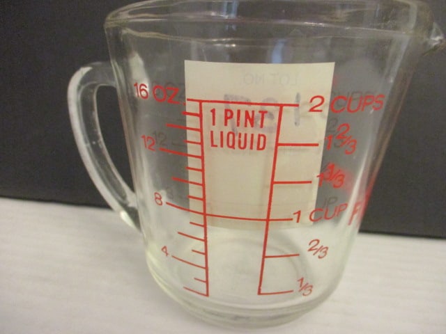 Fireking 2 cup Measuring Cup: .