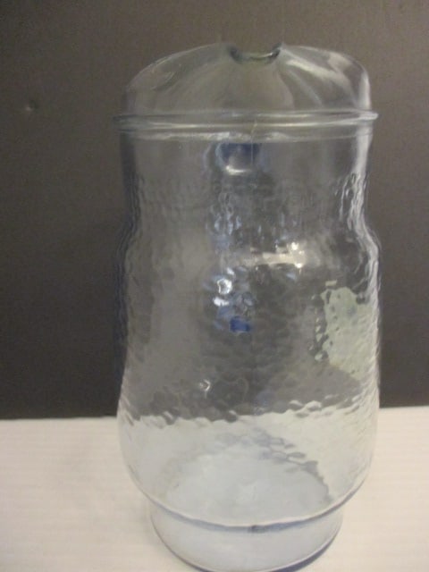 Light Blue Glass Pitcher: .