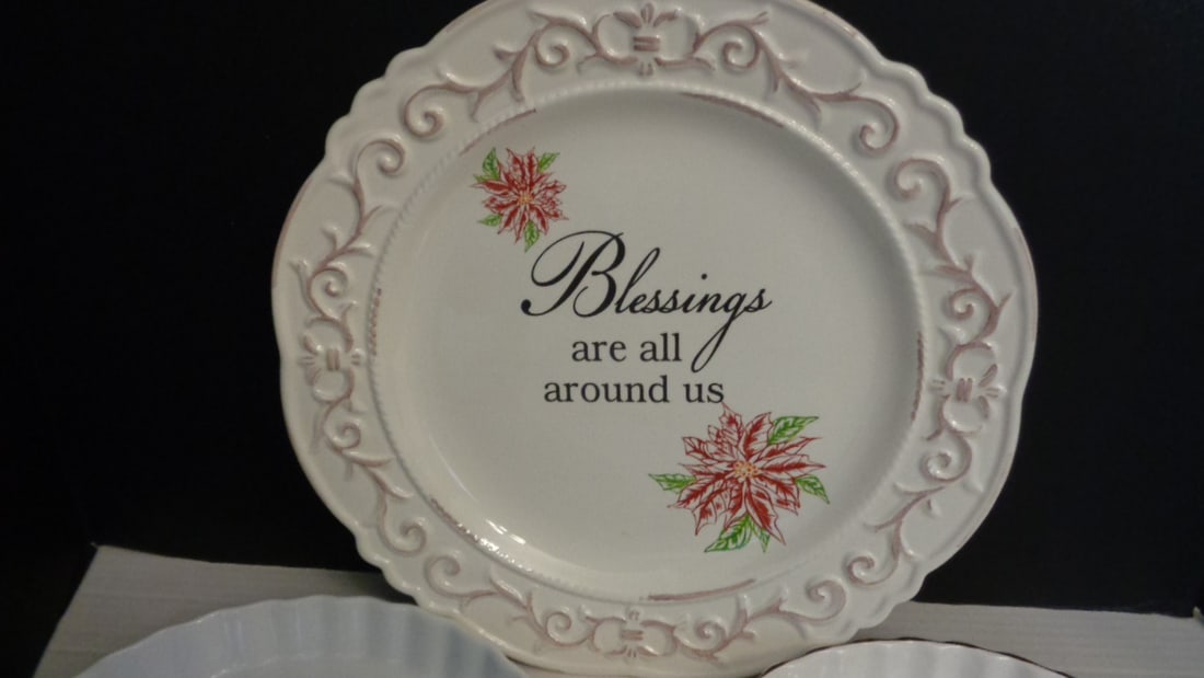 2 Pie Plates & 1 Platter - 4