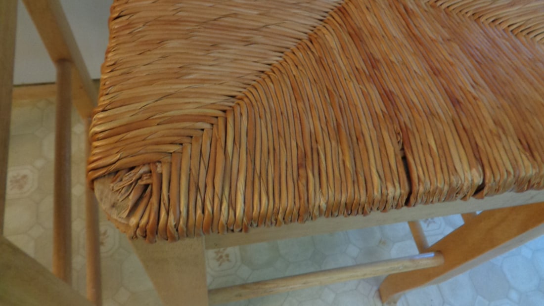 Rush Seat Bar Stools - 4