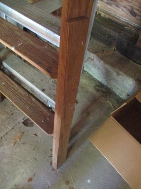 6' Wood Ladder and 6' Aluminum Ladder - 3