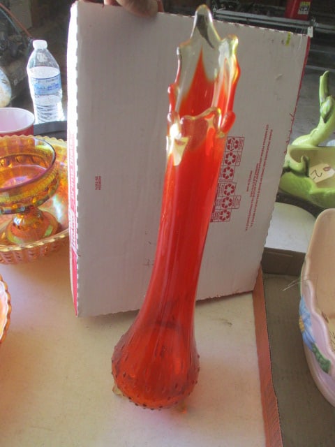 Footed Vase: .