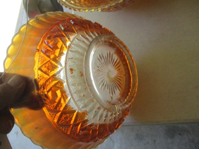 Three Carnival Glass Bowls - 3