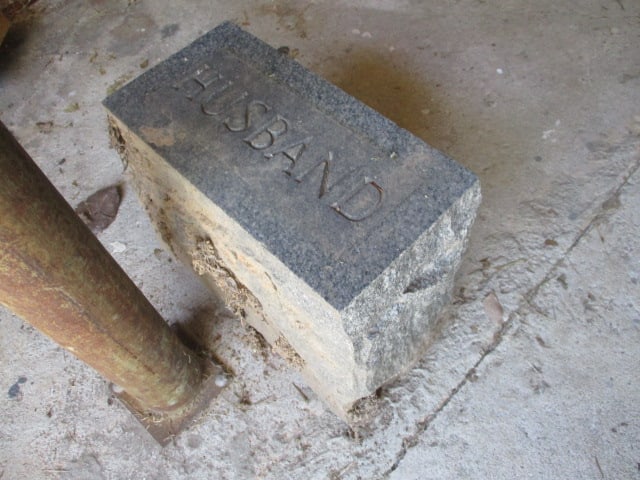 Granite Husband Grave Marker (1 of 3)