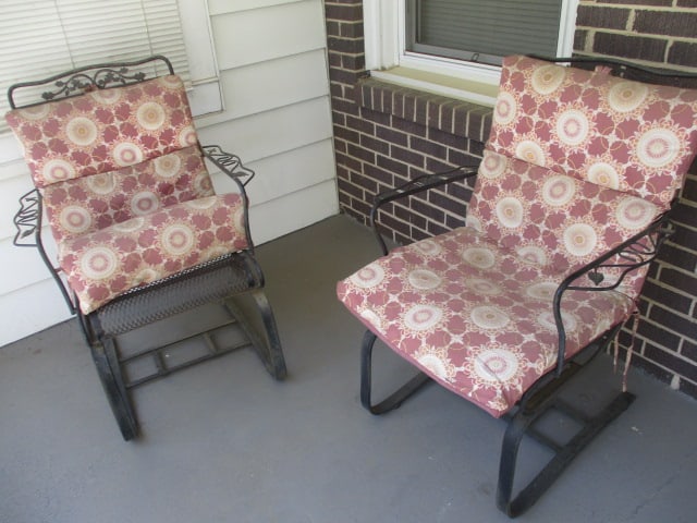 Two Cast Iron Rockers: .