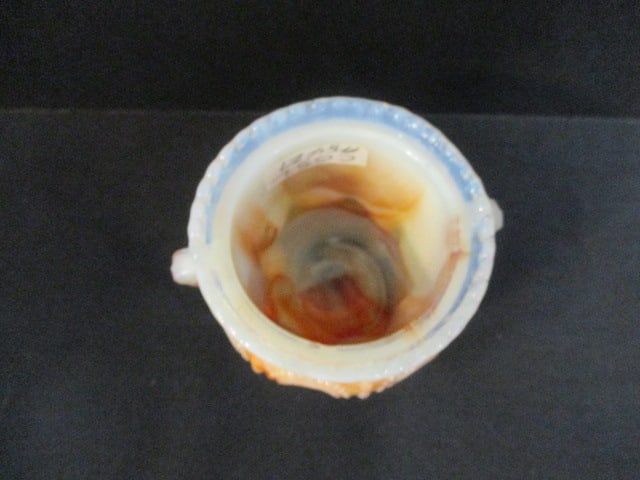 Opalescent Footed Toothpick Holders (3 Slag Glass) - 9