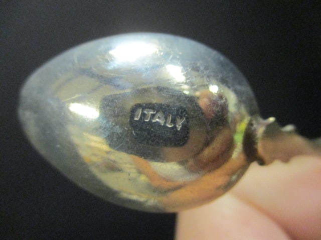 Vintage Glass Footed Salts (Lot of 6) & Demitasse Spoon Set (6) - 4