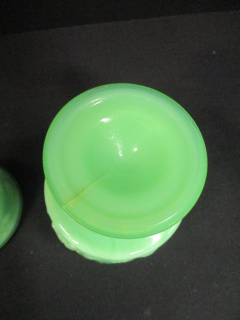 Uranium Glass Pedestal Compote/Candy Dish - 4