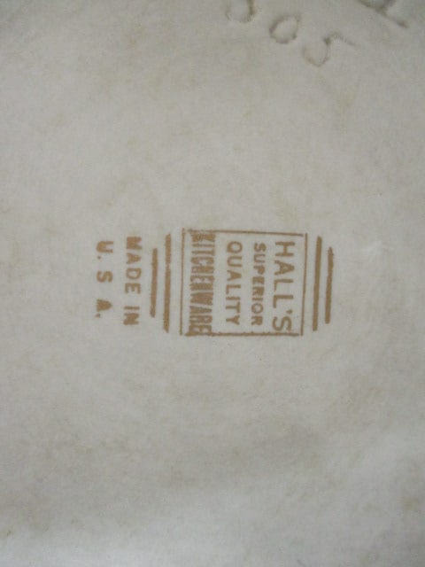 Hall's Jewel Tea 'Orange Poppy' Casserole Dish - 4