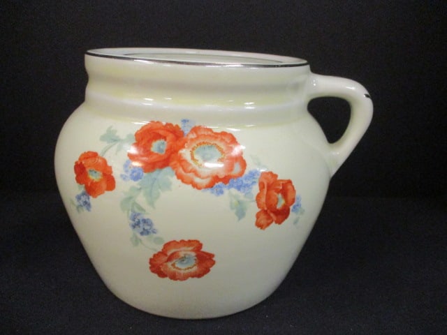 Hall's Jewel Tea 'Orange Poppy' Bean Pot: 6"