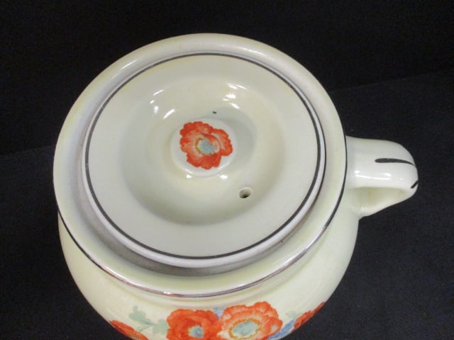 Hall's Jewel Tea 'Orange Poppy' Bean Pot - 2