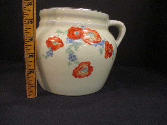 Hall's Jewel Tea 'Orange Poppy' Bean Pot - 5