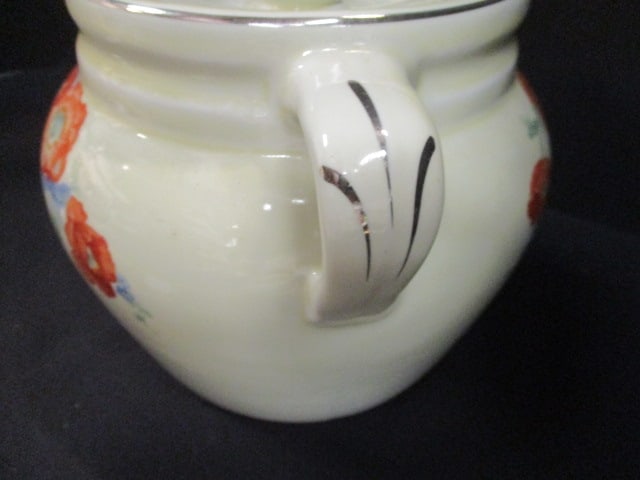 Hall's Jewel Tea 'Orange Poppy' Bean Pot - 6