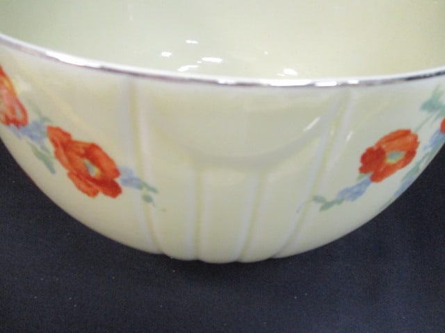 Hall's Jewel Tea 'Orange Poppy' Mixing Bowl - 4