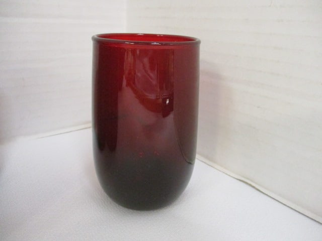 Anchor Hocking Ruby Red Roly Poly Pitcher & Tumbler Set - 3