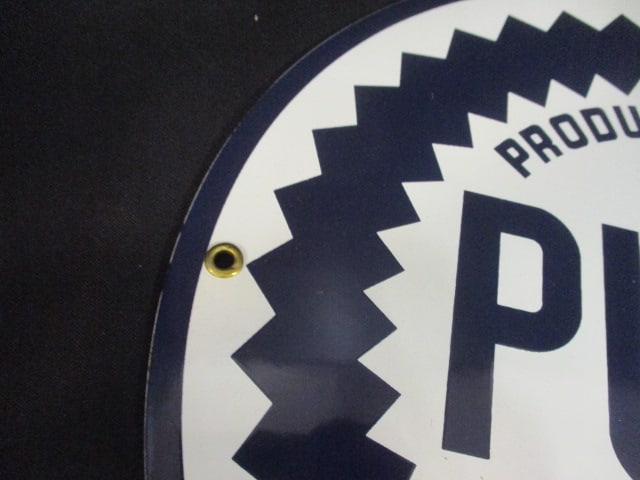 Pure Oil Co. Porcelain Vtg. Sign - 3